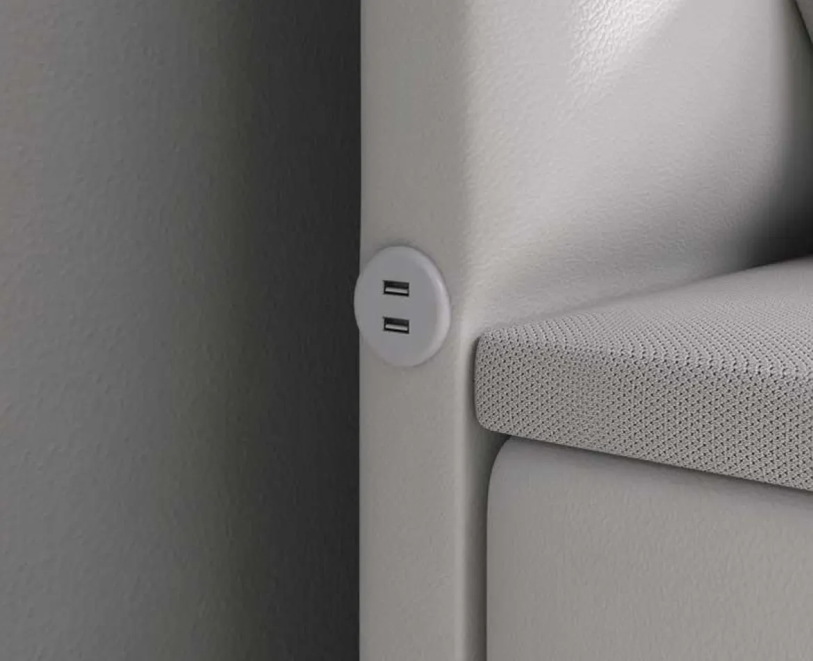 Boxspringbett Repos mit LED und USB