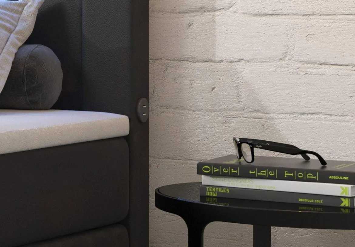 Boxspringbett Repos mit LED und USB