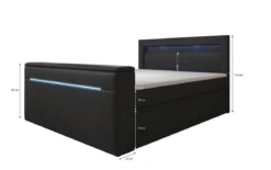 Boxspringbett Repos mit TV Lift, USB und LED