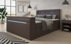 Boxspringbett Repos mit TV Lift, USB und LED