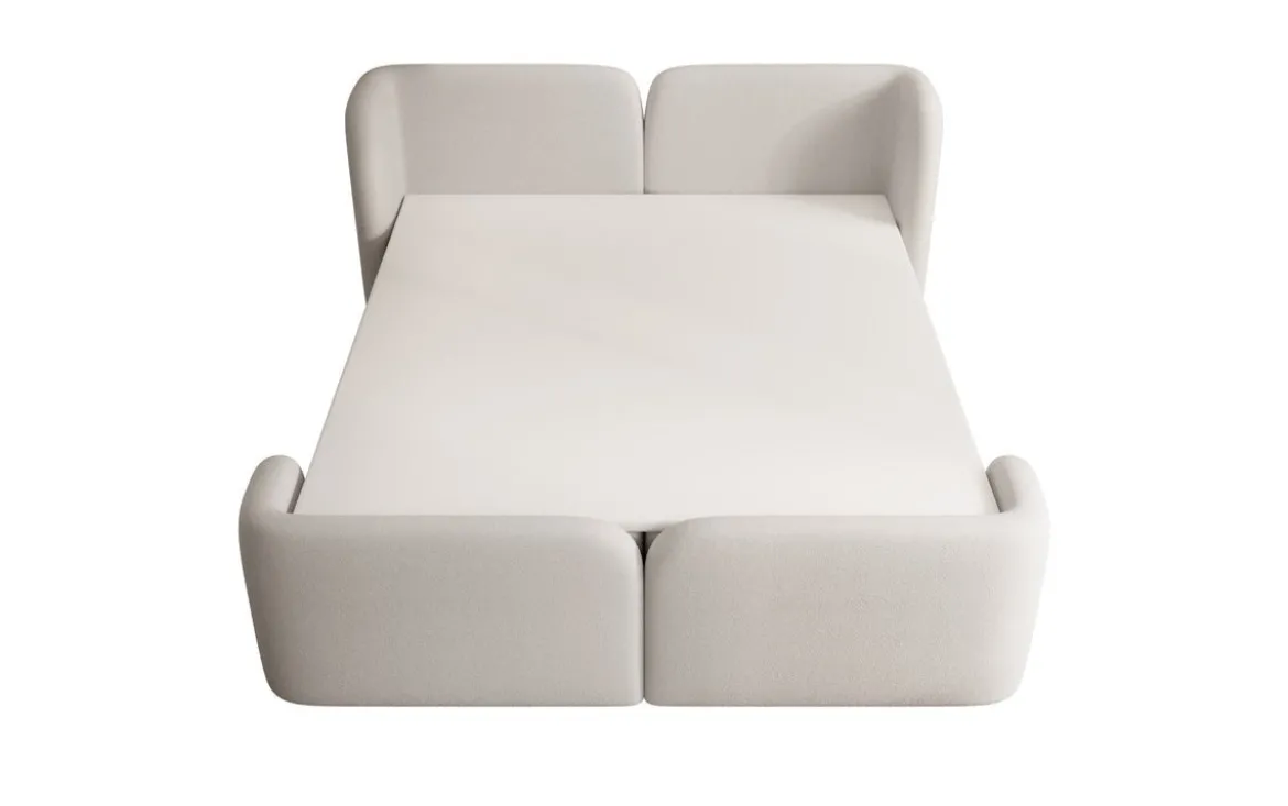 Boxspringbett Riva Bouclé mit Stauraum