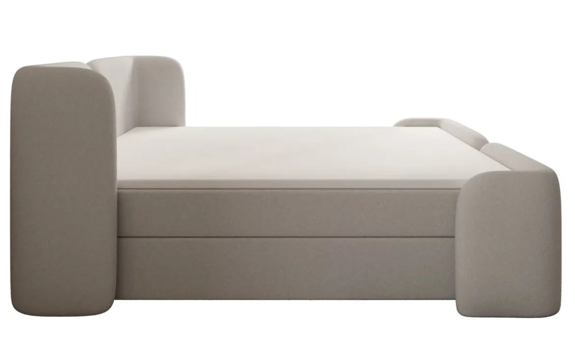 Boxspringbett Riva Bouclé mit Stauraum