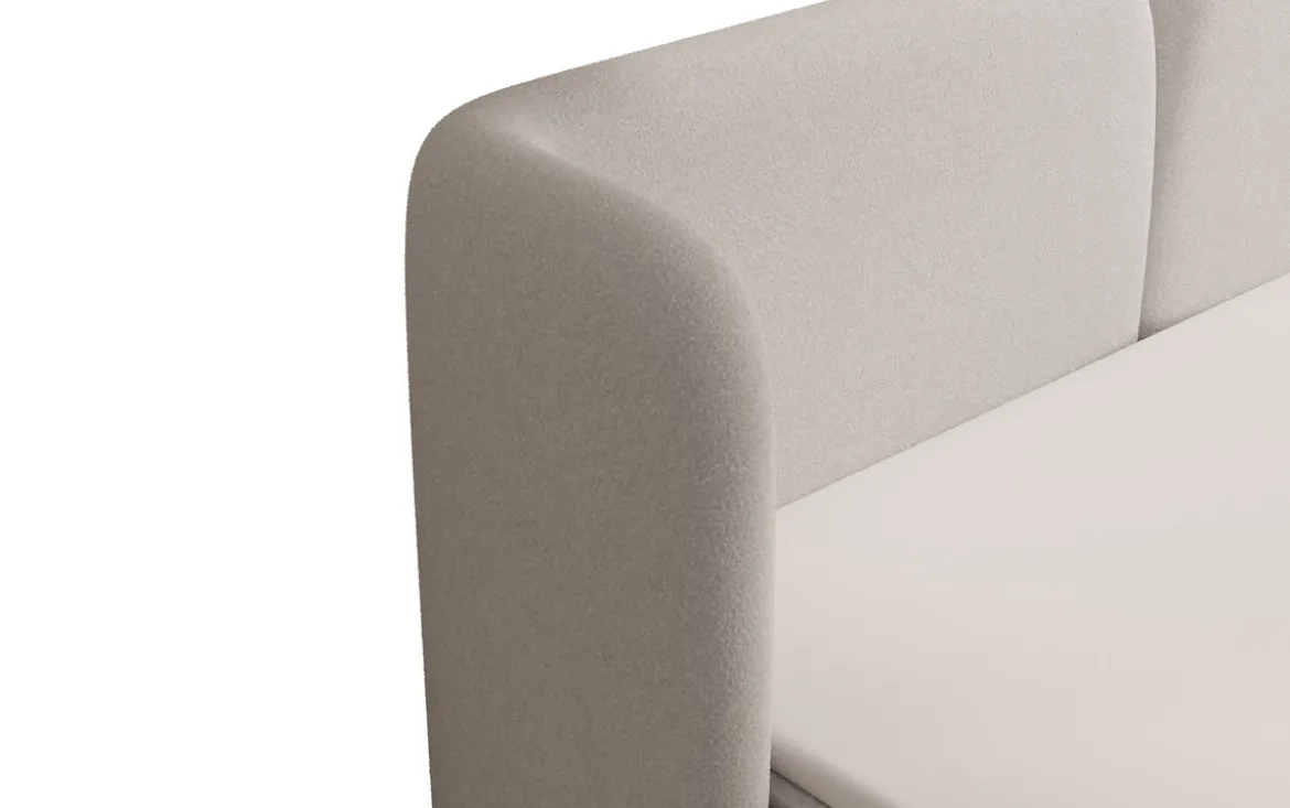 Boxspringbett Riva Bouclé mit Stauraum