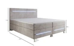 Boxspringbett Sejour mit LED in Cord