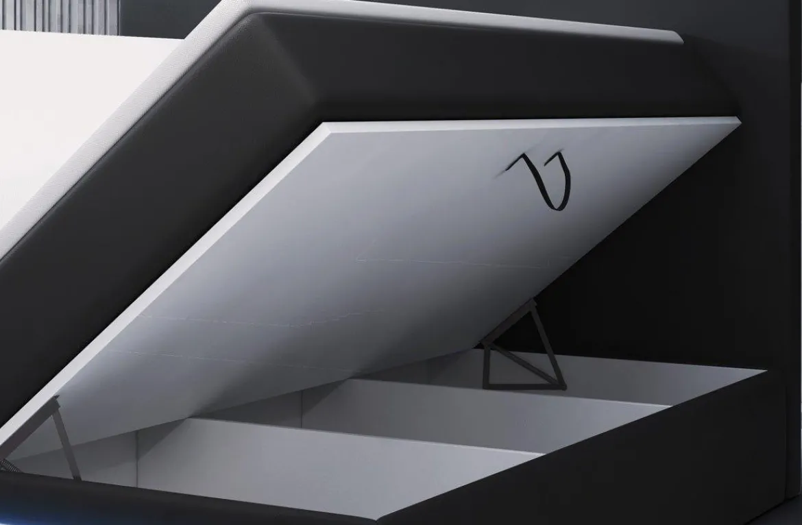 Boxspringbett Sejour mit LED u. Stauraum