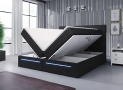 Boxspringbett Sejour mit LED u. Stauraum
