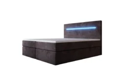 Boxspringbett Sejour mit LED u. Stauraum in Cord