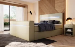 Boxspringbett Sejour mit TV Lift, RGB und Stauraum