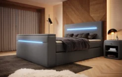 Boxspringbett Sejour mit TV Lift, RGB und Stauraum