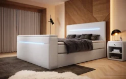 Boxspringbett Sejour mit TV Lift, RGB und Stauraum