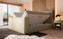 Boxspringbett Sejour mit TV Lift, RGB und Stauraum