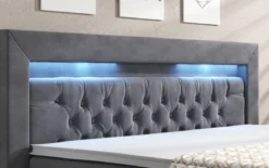 Boxspringbett Sera mit LED und Stauraum (4 Schubladen)