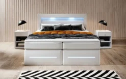 Boxspringbett Sevilla mit LED und Stauraum