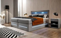 Boxspringbett Sevilla mit LED und Stauraum