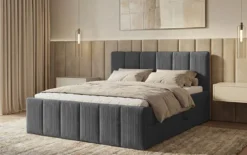Boxspringbett Siena mit hochklappbarem Stauraum in Cord