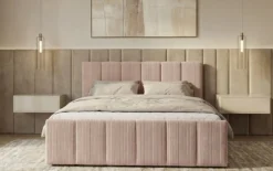 Boxspringbett Siena mit hochklappbarem Stauraum in Cord