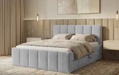 Boxspringbett Siena mit hochklappbarem Stauraum in Cord