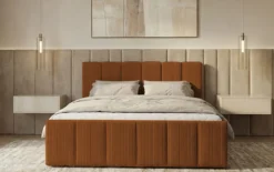 Boxspringbett Siena mit hochklappbarem Stauraum in Cord