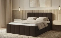 Boxspringbett Siena mit hochklappbarem Stauraum in Cord