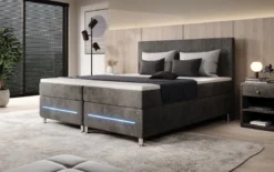 Boxspringbett Simple mit LED in Cord