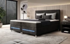 Boxspringbett Simple mit LED in Cord