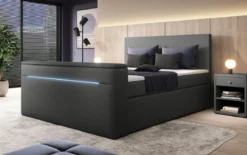 Boxspringbett Simple mit TV Lift und LED