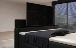 Boxspringbett Simple mit TV Lift und LED