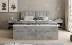 Boxspringbett Sofia in Cord mit Stauraum
