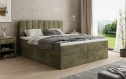Boxspringbett Sofia in Cord mit Stauraum