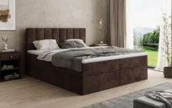 Boxspringbett Sofia in Cord mit Stauraum