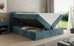 Boxspringbett Sofia in Cord mit Stauraum
