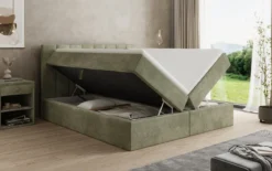 Boxspringbett Sofia in Cord mit Stauraum