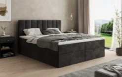 Boxspringbett Sofia in Cord mit Stauraum