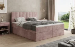 Boxspringbett Sofia in Cord mit Stauraum