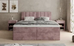 Boxspringbett Sofia in Cord mit Stauraum