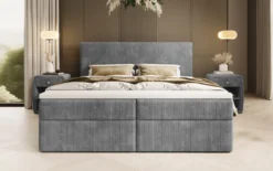 Boxspringbett Soft in Cord mit Stauraum