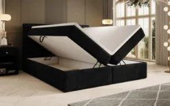 Boxspringbett Soft in Cord mit Stauraum