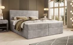 Boxspringbett Soft in Cord mit Stauraum