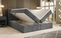 Boxspringbett Soft in Cord mit Stauraum