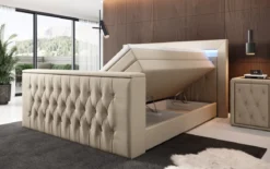 Boxspringbett Sonino mit TV Lift, RGB und Stauraum