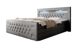 Boxspringbett Sonno mit RGB, USB und Stauraum