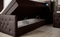 Boxspringbett Sonno mit RGB, USB und Stauraum