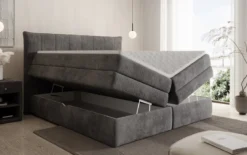 Boxspringbett Stella mit Stauraum in Cord