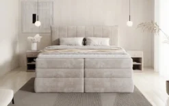 Boxspringbett Stella mit Stauraum in Cord