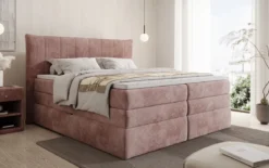 Boxspringbett Stella mit Stauraum in Cord