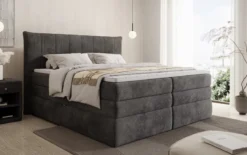 Boxspringbett Stella mit Stauraum in Cord
