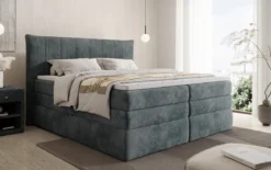 Boxspringbett Stella mit Stauraum in Cord