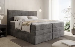 Boxspringbett Stella mit Stauraum in Cord