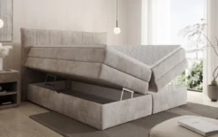 Boxspringbett Stella mit Stauraum in Cord