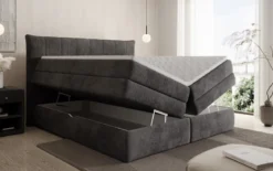 Boxspringbett Stella mit Stauraum in Cord